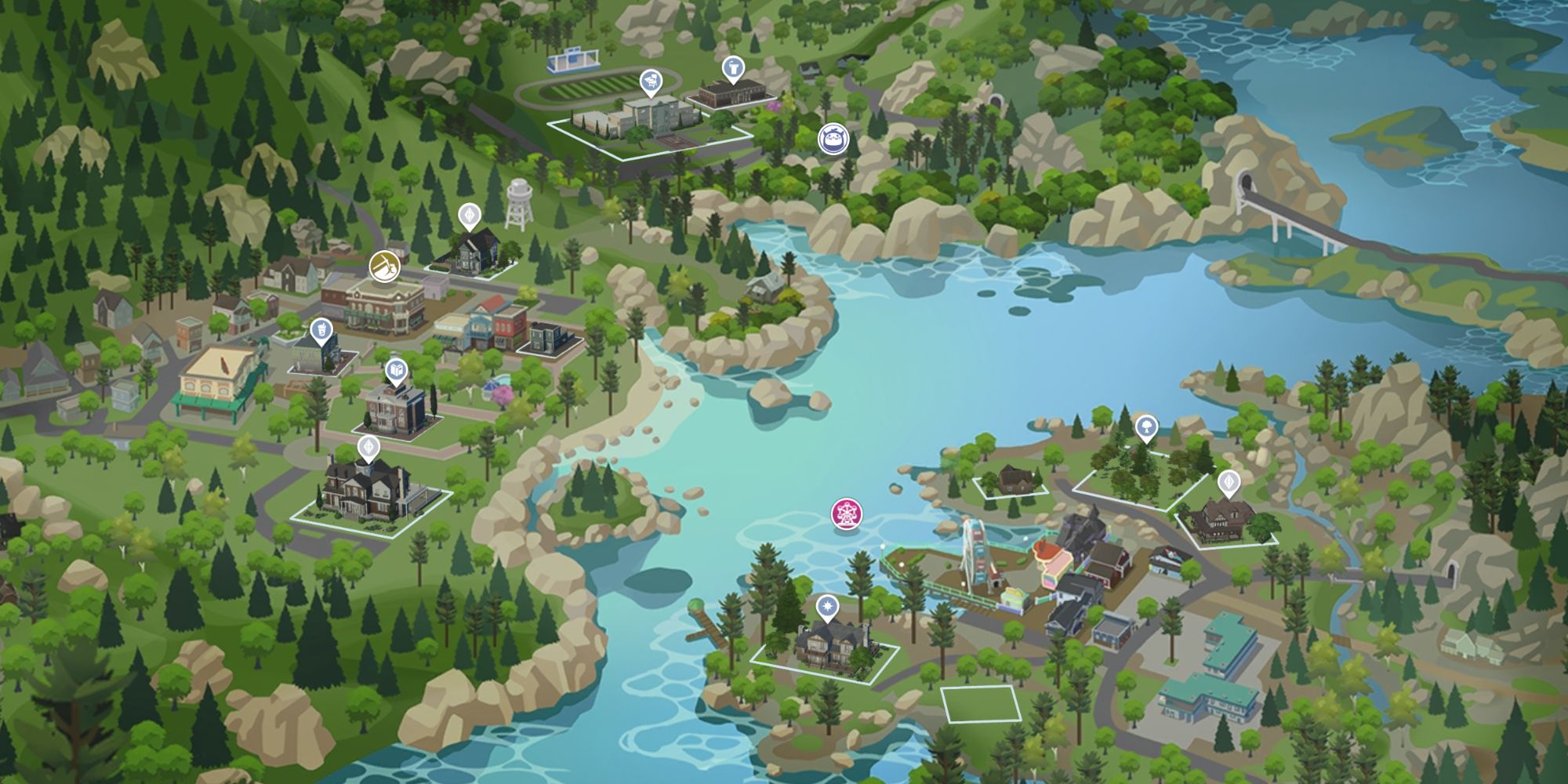Sims 4 World Map Copperdale