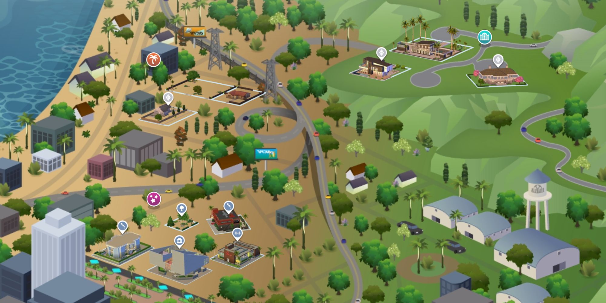 Sims 4 World Map Del Sol Valley