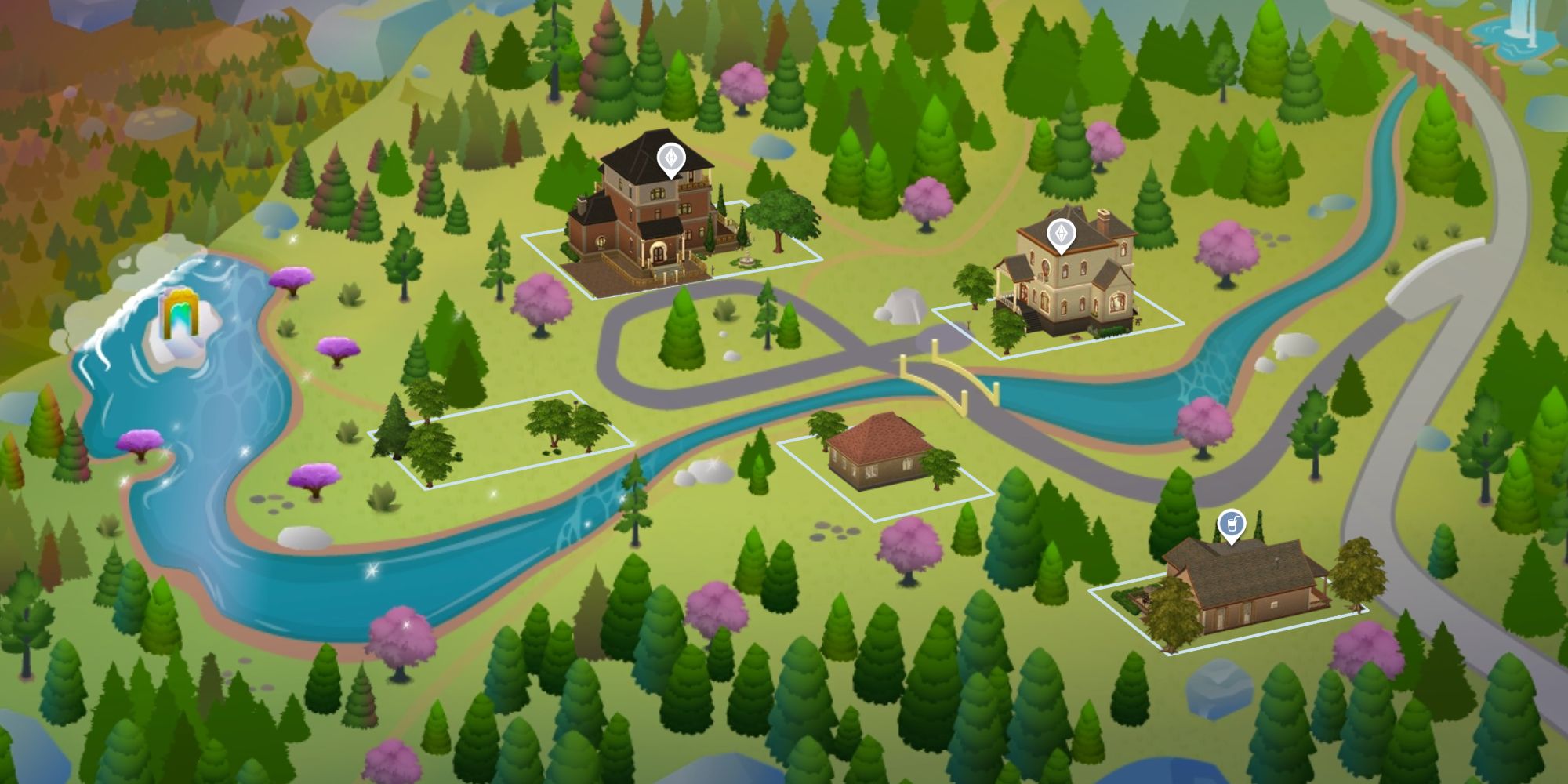 Sims 4 World Map Glimmerbrook