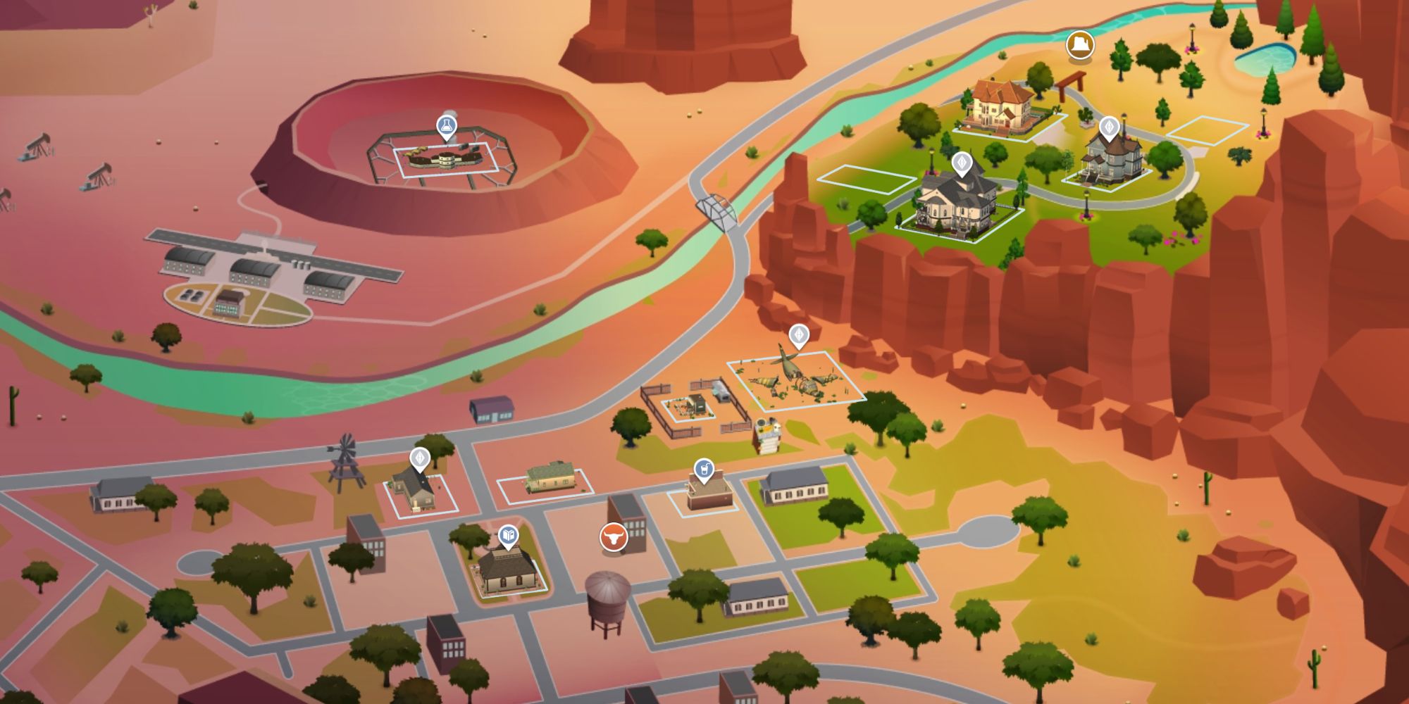 Sims 4 World Map Strangerville