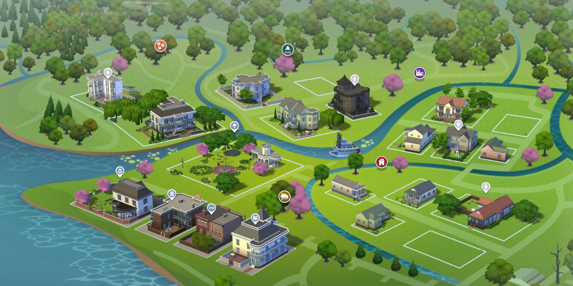 Sims 4 World Map Willow Creek