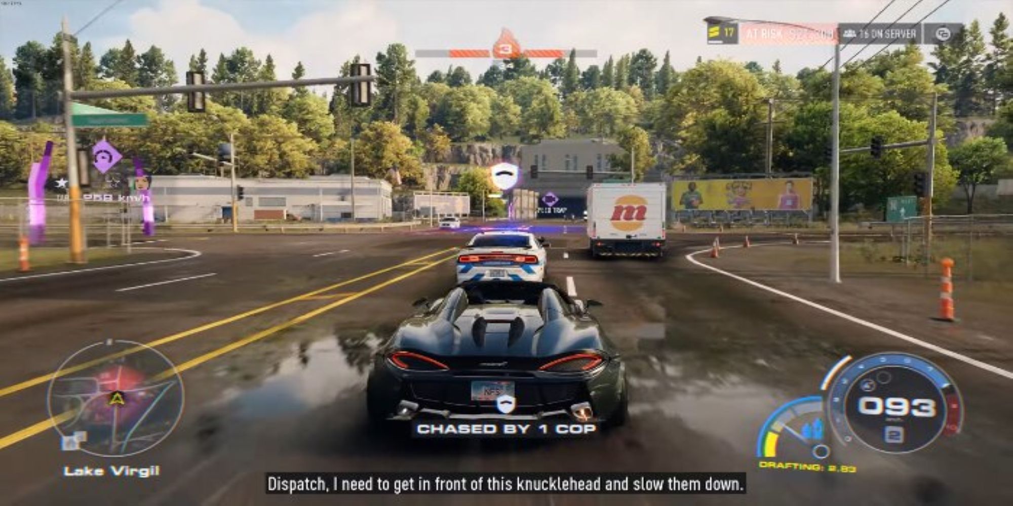 Snarky Police Dialogue in Need For Speed Unbound