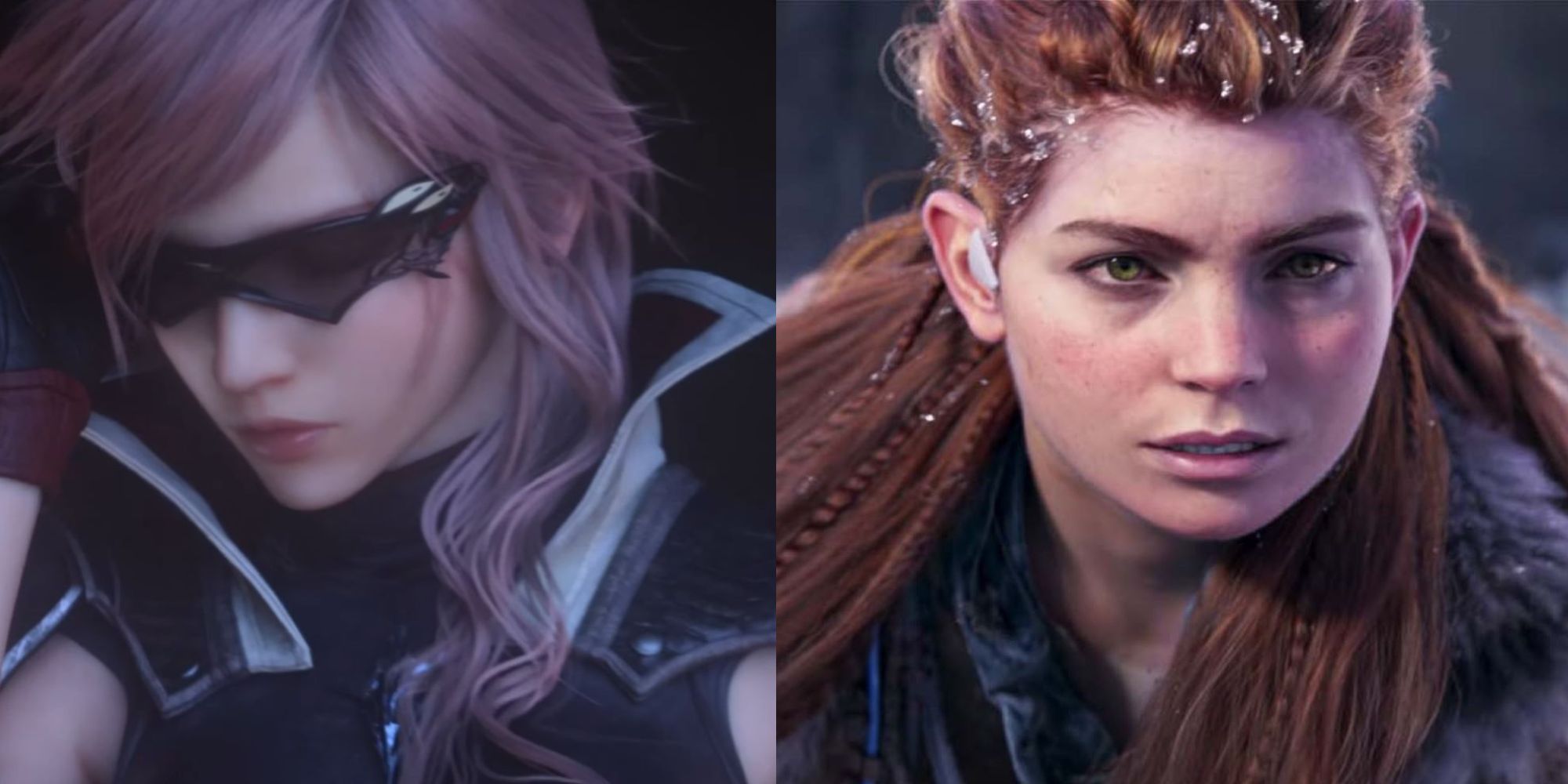 Best Female Protagonists in Open World Games featuring Lightning from Final Fantasy 13 and Aloy from the Horizon series