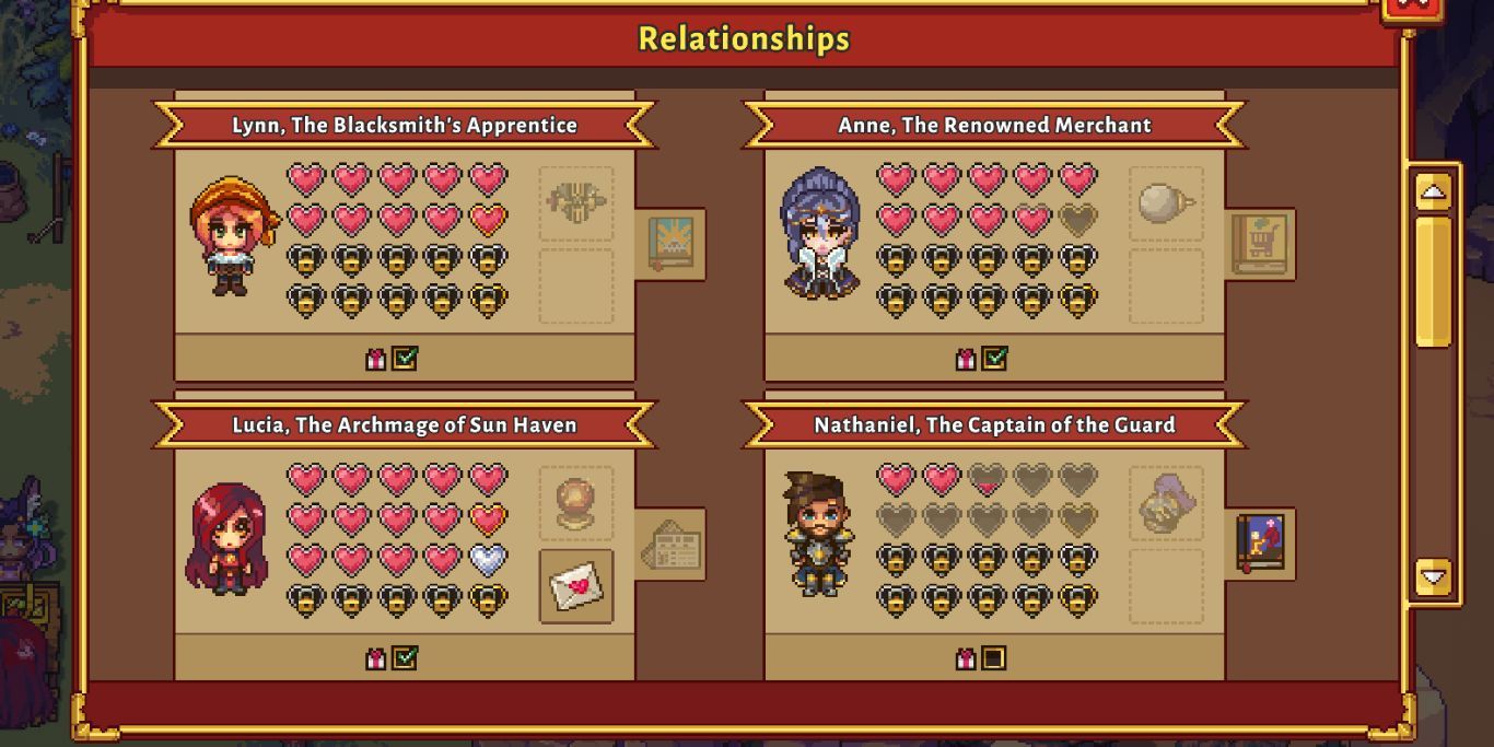 Sun Haven Relationship And Heart Screen