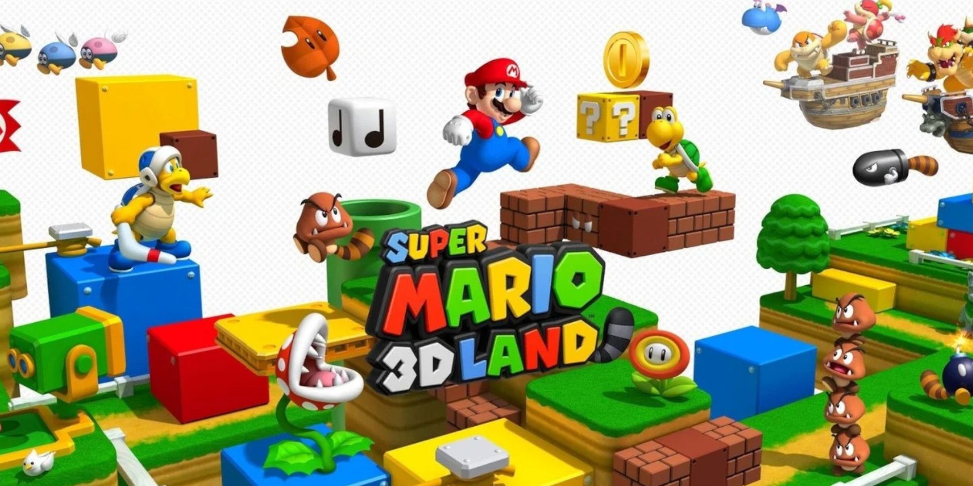 The official artwork of Super Mario 3D Land