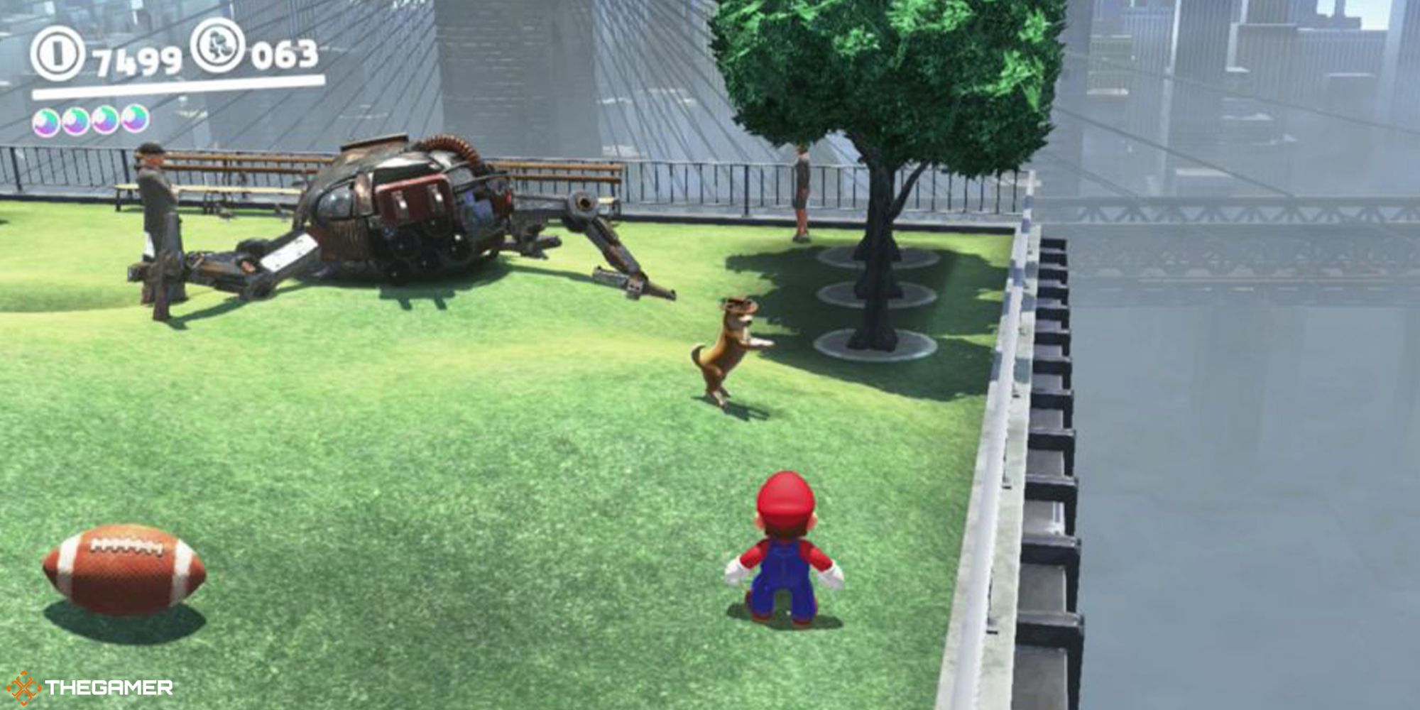 Super Mario Odyssey - found in the park good dog power Moon location