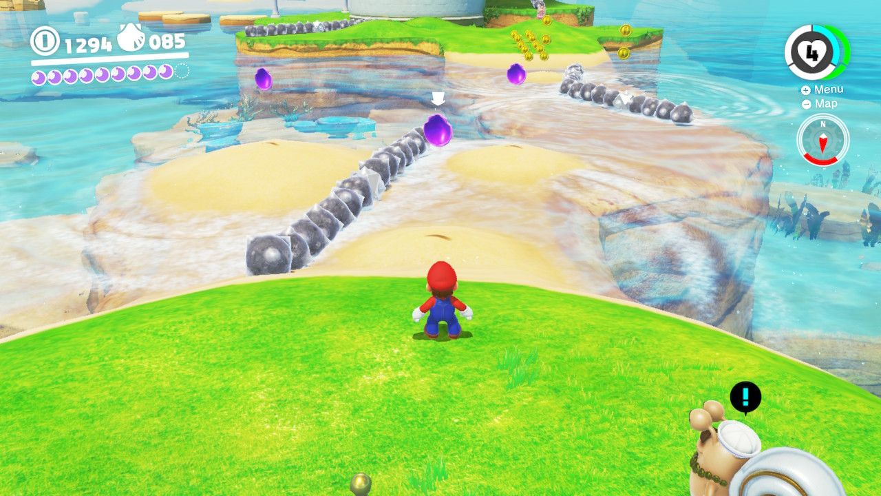 How To Find Every Seaside Kingdom Purple Coin In Super Mario Odyssey