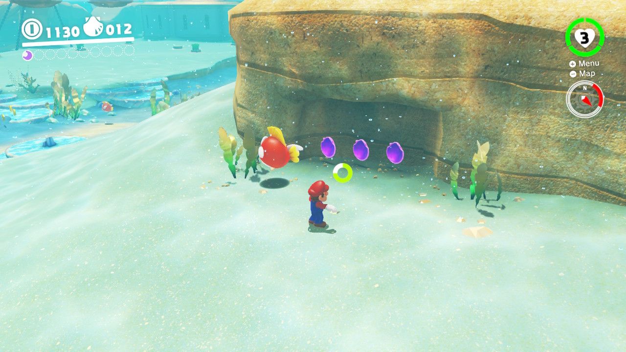 How To Find Every Seaside Kingdom Purple Coin In Super Mario Odyssey