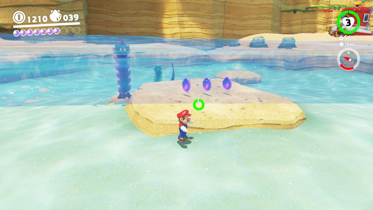 How To Find Every Seaside Kingdom Purple Coin In Super Mario Odyssey