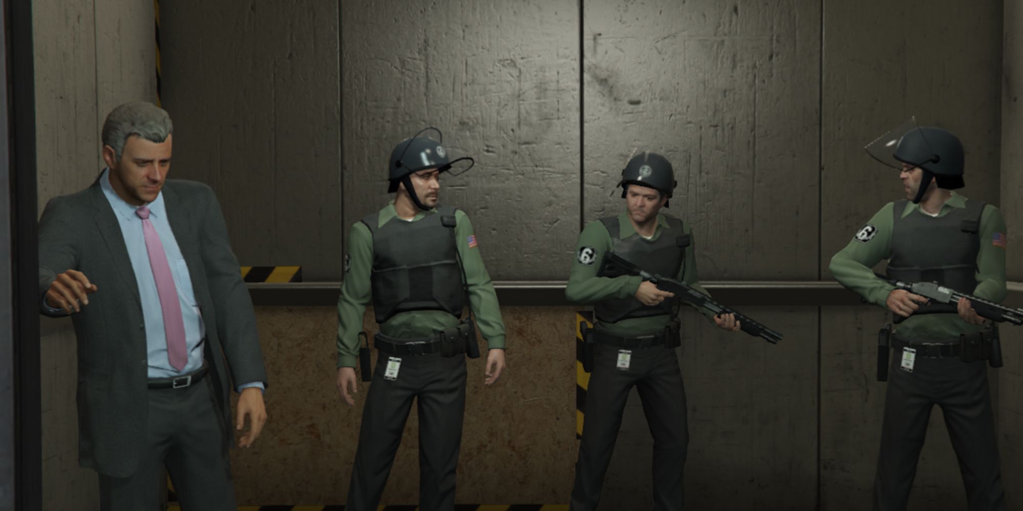 Taking the Elevator Into Union Depository Vaults in GTA V