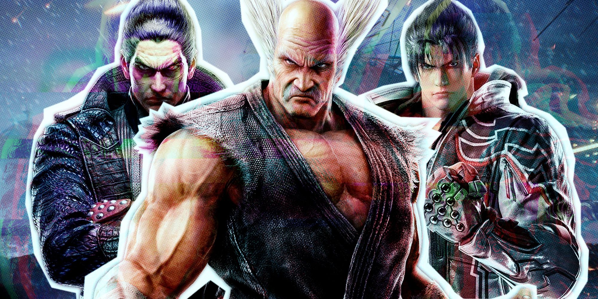 Tekken 8 interview - image showing Kazuya, Heihachi, and Jin side by side