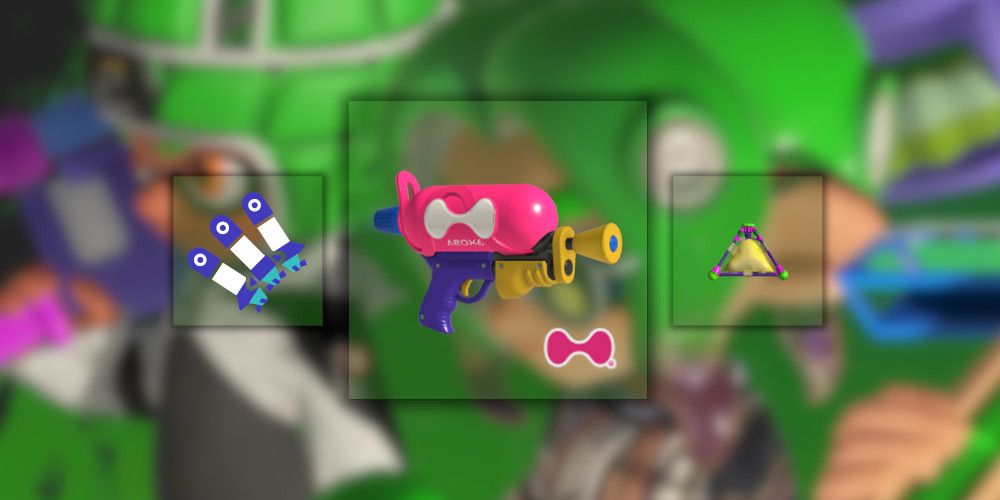 Tentatek Splattershot, Splat Bomb, and Triple INkstrike Special Symbol