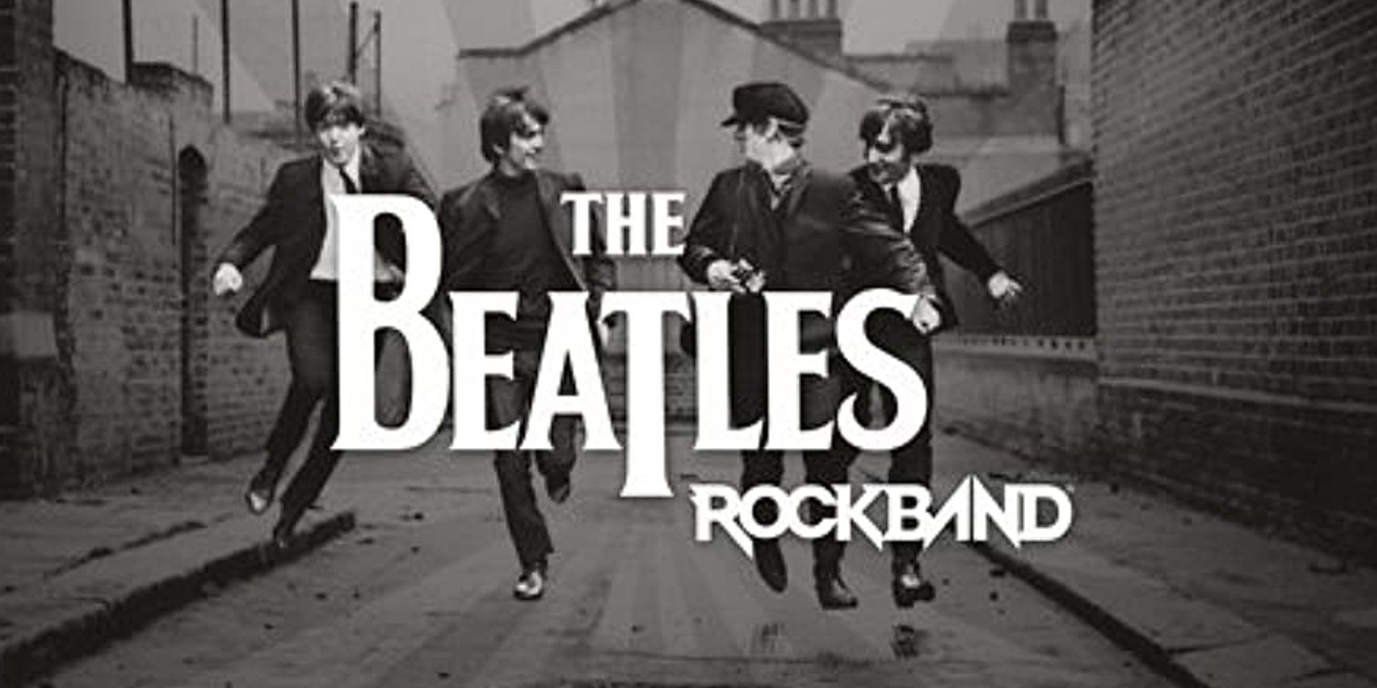 the beatles rock band cover art with all the members