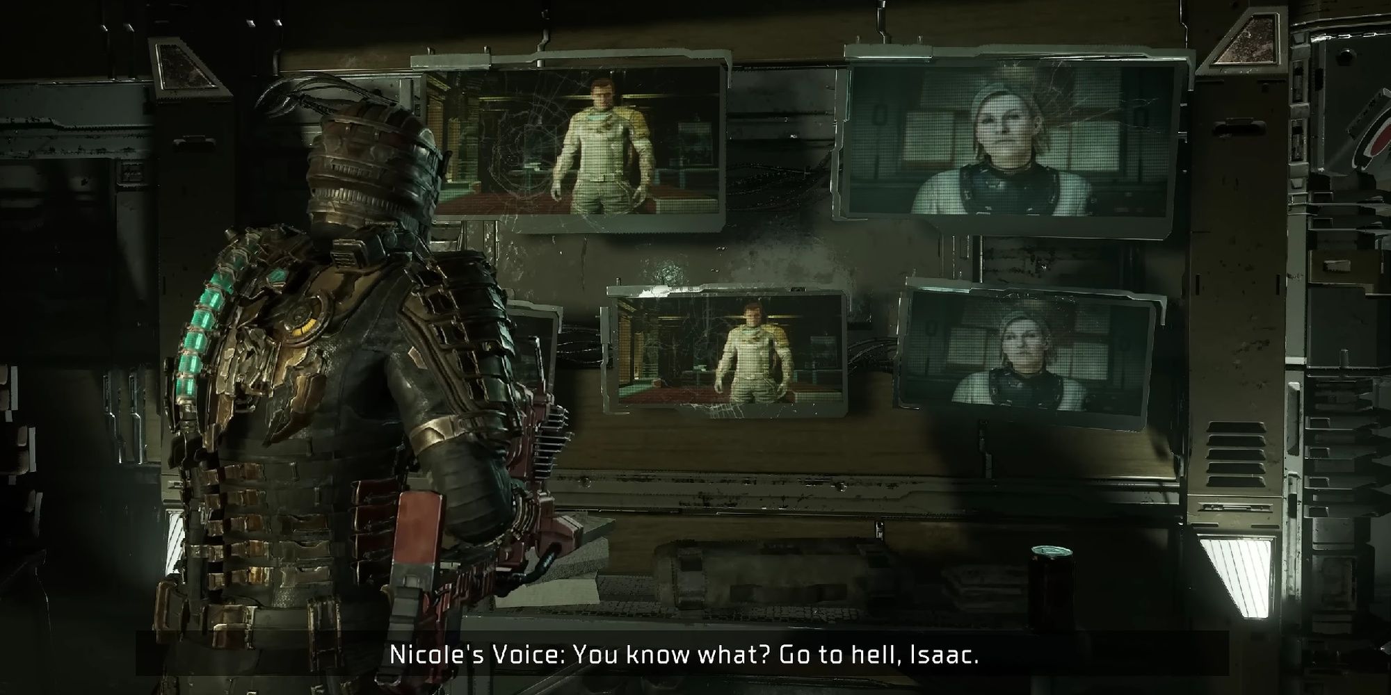 Dead Space: Isaac And Nicole Arguing In Their Last Videocall
