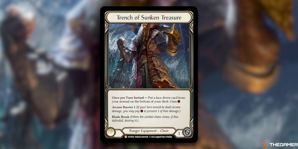 Trench Of Sunken Treasure Card From Flesh And Blood