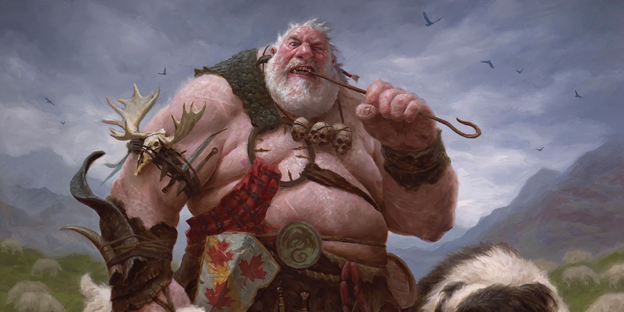 wizards of the coast - hill giant art, released for magic the gathering