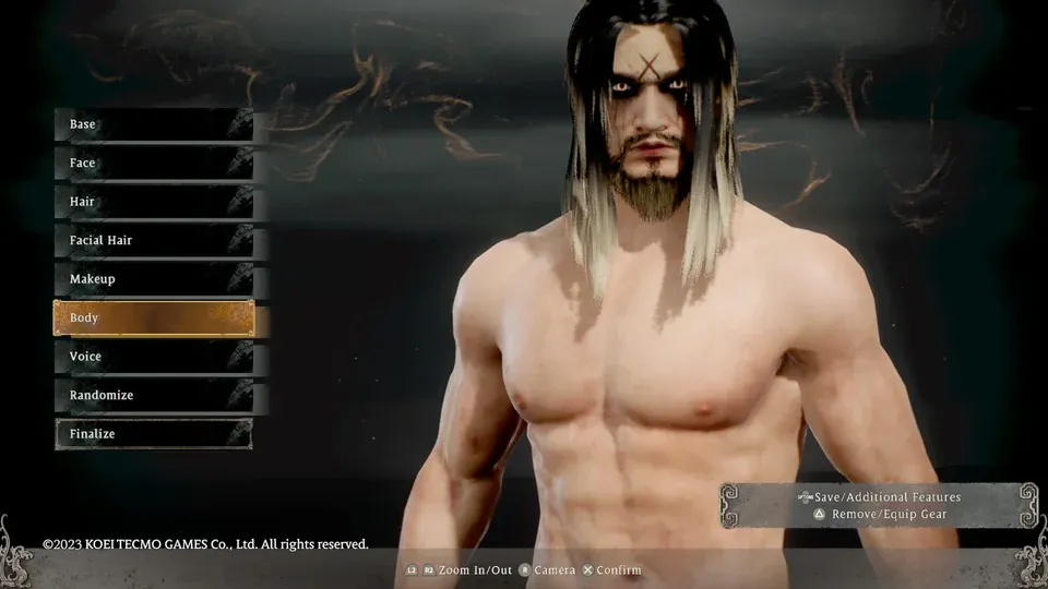 Wo Long: fallen Dynasty using the character creator to make Rob Zombie