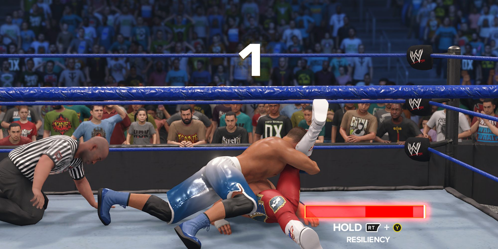 WWE 2K23 Screenshot Of Grayson Waller Pinning Cody Rhodes