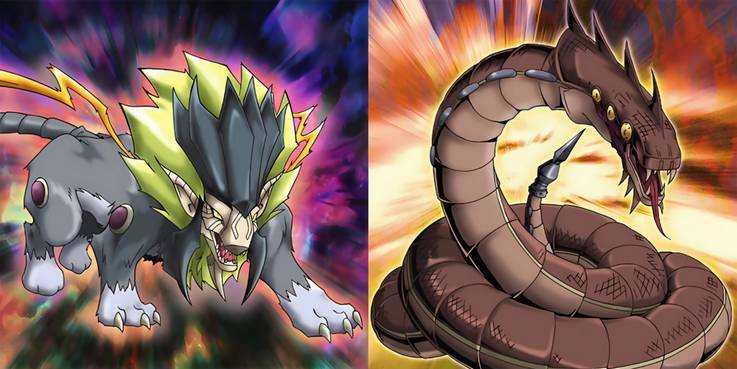 yugioh gx anime alchemy beast archetype with leon the lead and ouroboros the bronze