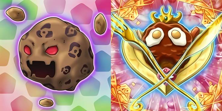 yugioh arc-v anime cookpal archetype with pumapotato and king burger card art