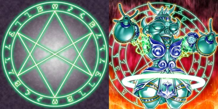 yugioh orichalcos archetype with the seal of orichalcos and orichalcos shunoros card art