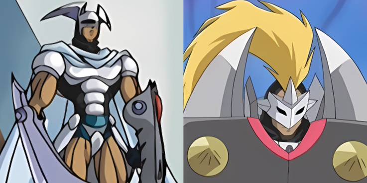 yugioh gx anime white knight archetype with white knight swordsman and white knight gardna