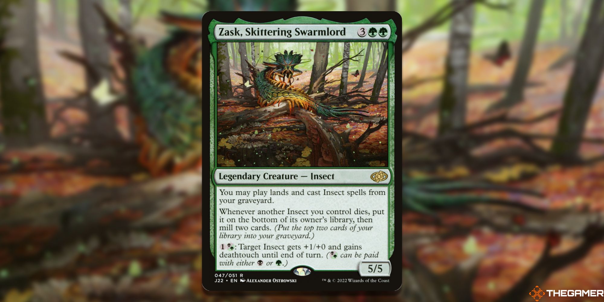 MTG: Zask, Skittering Swarmlord card