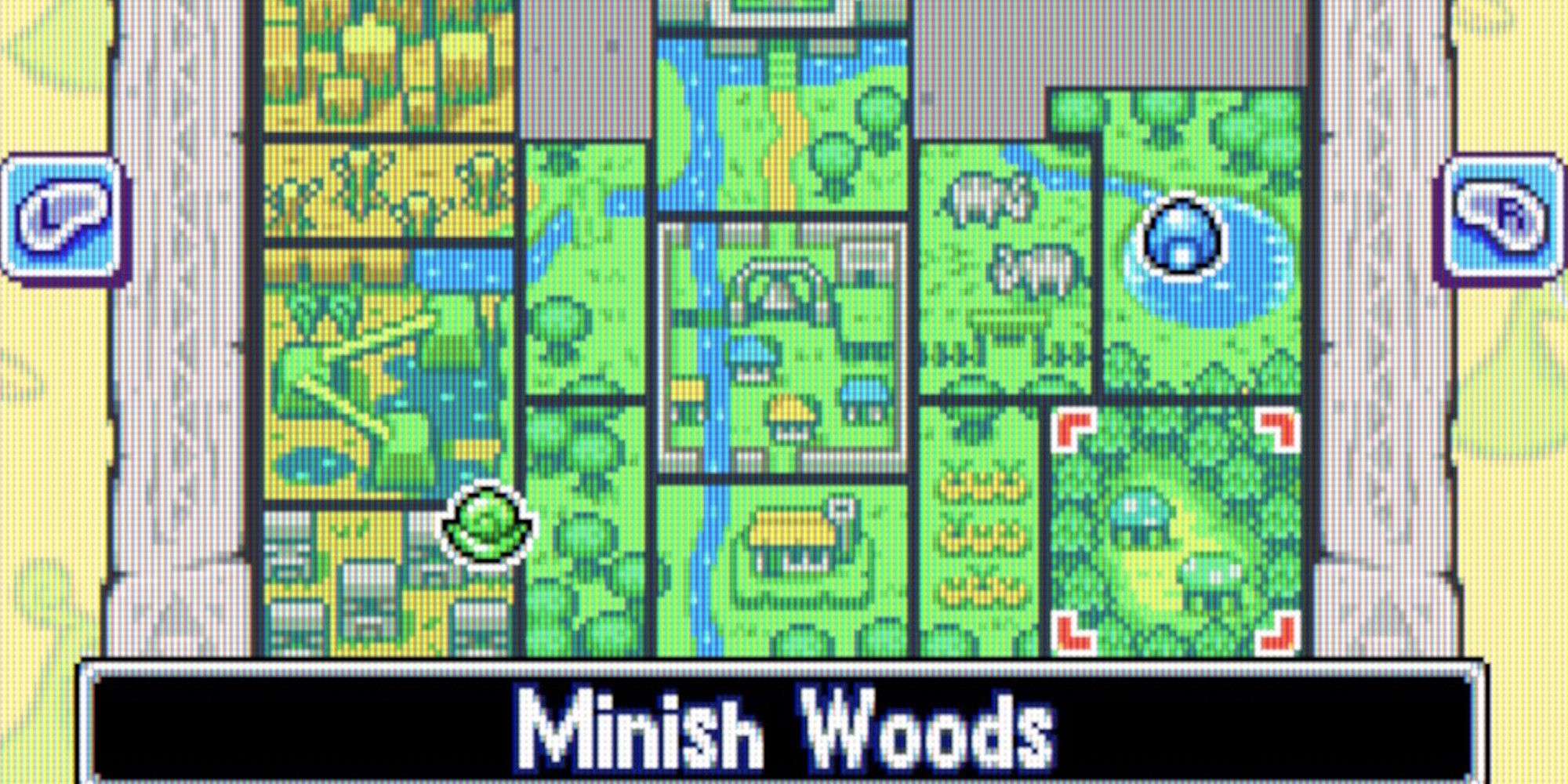 The Legend of Zelda: Minish Cap Overworld Map