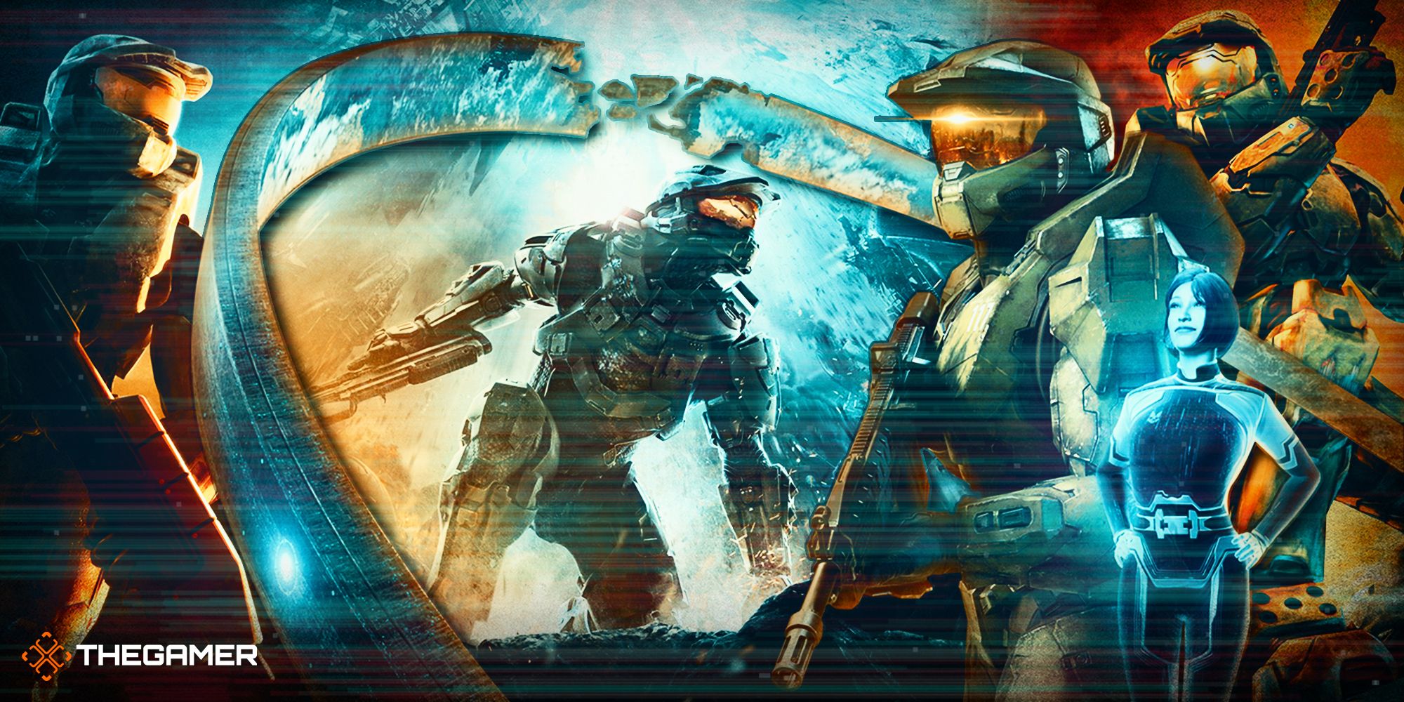 Collage of epic Halo Master Chief poses