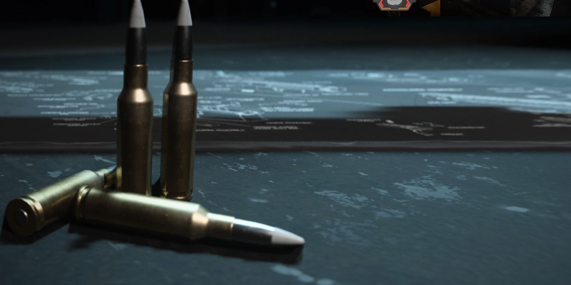 The 6.5mm Incendiary ammunition sits on a table in COD:MW2.