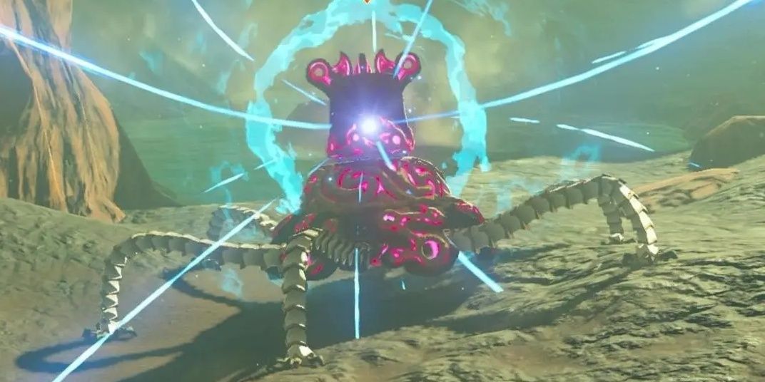 A Guardian in The Legend Of Zelda: Breath of the Wild.