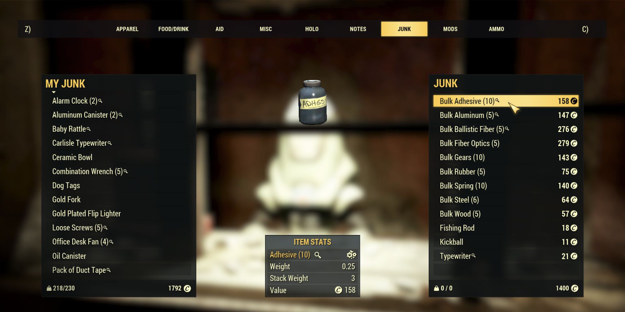 The best ways to get adhesive in fallout 76