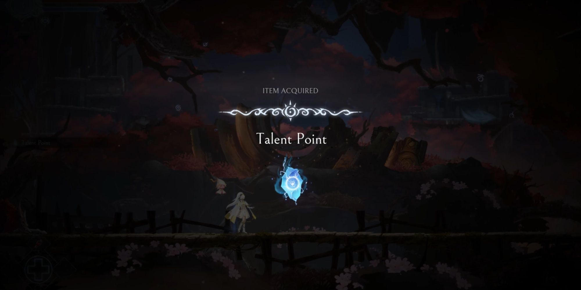 Renee gathering a Talent Point in Afterimage
