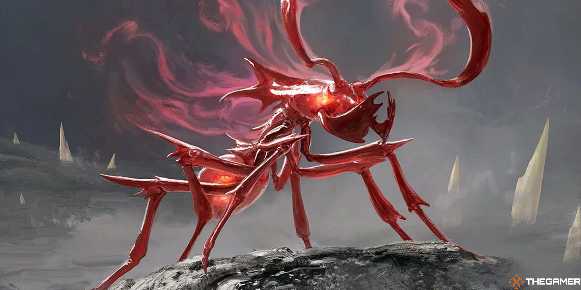 A giant, red ant from D&D