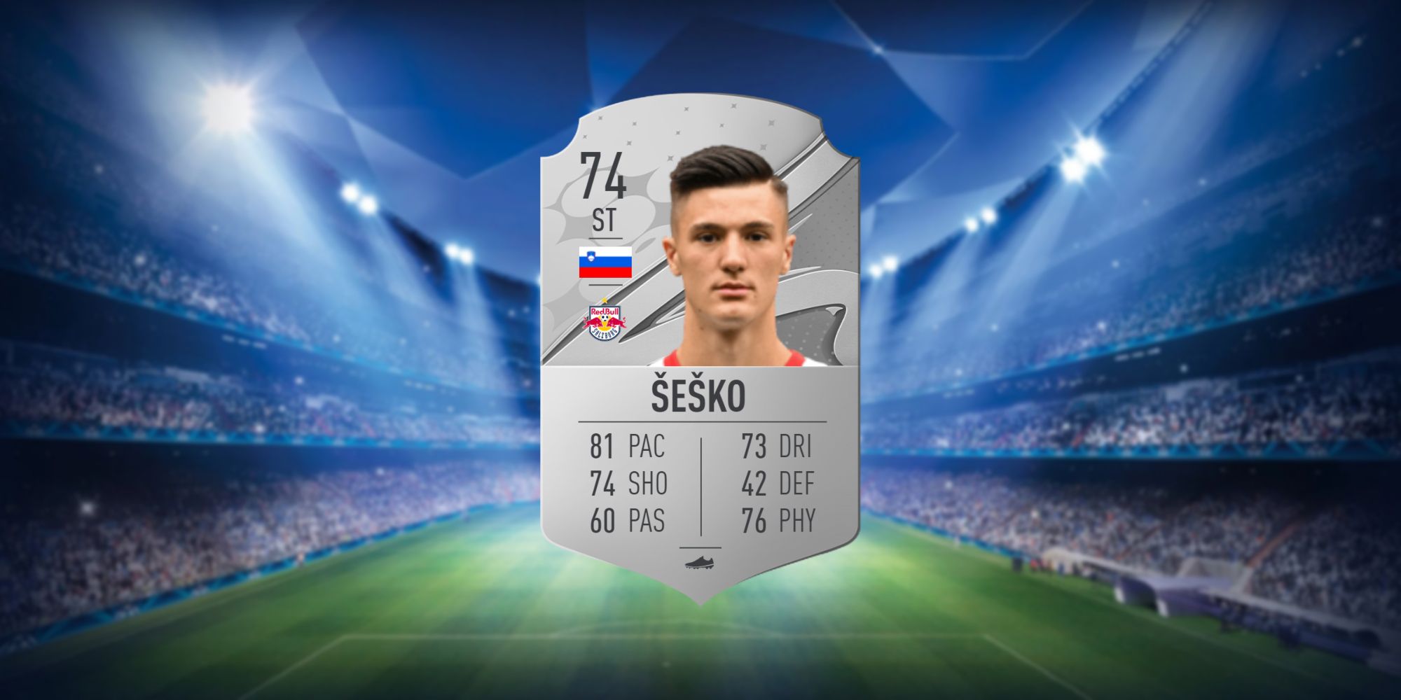 An image of Benjamin Šeško's FIFA 23 Card