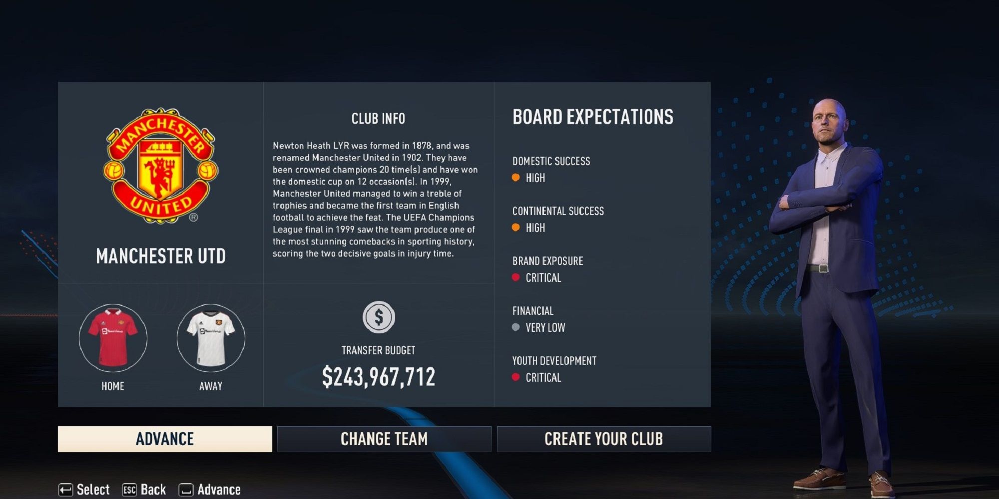 An image of Manchester United in FIFA 23