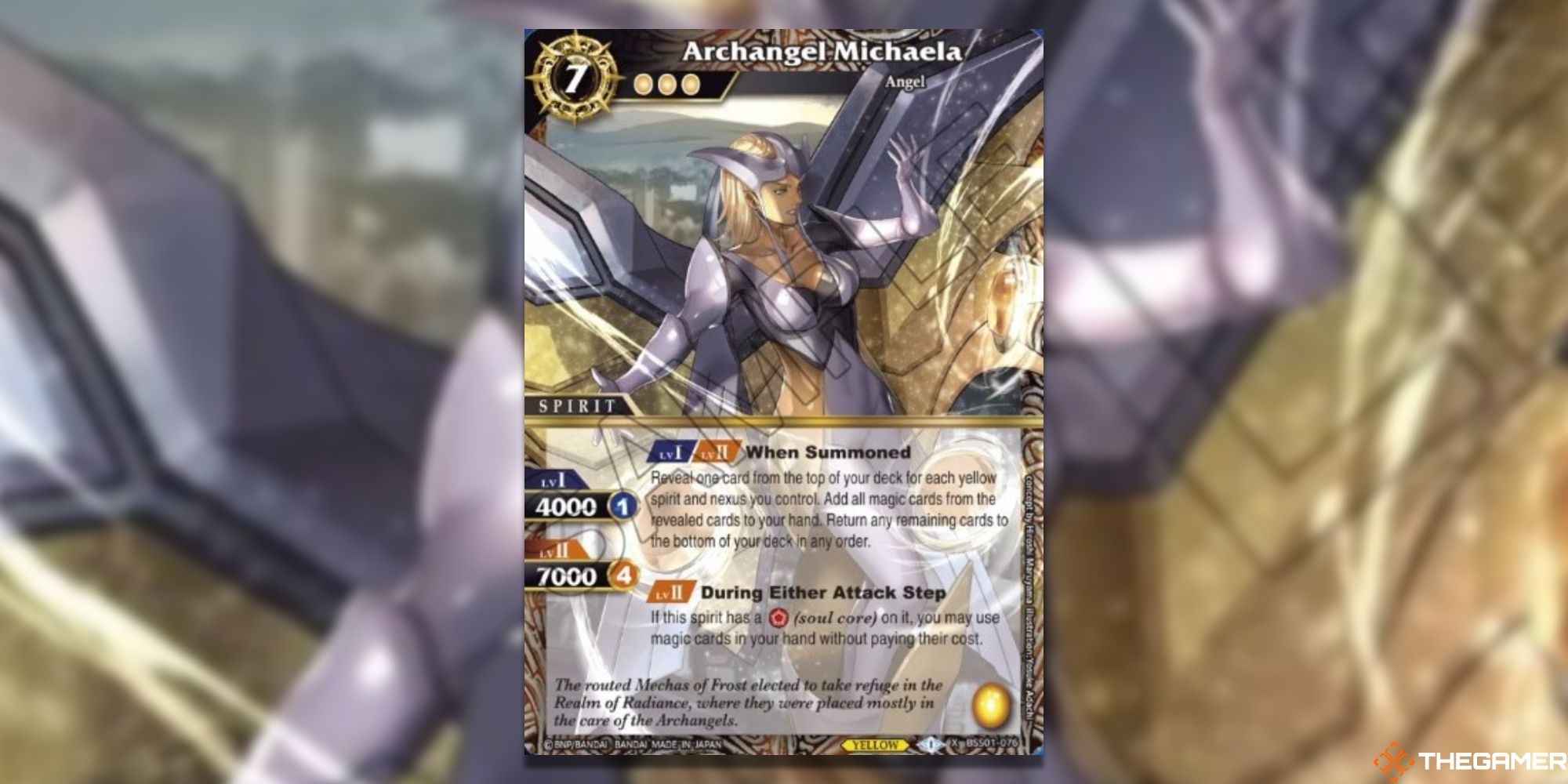 Archangel Mikaela Card from Battle Spirits Saga