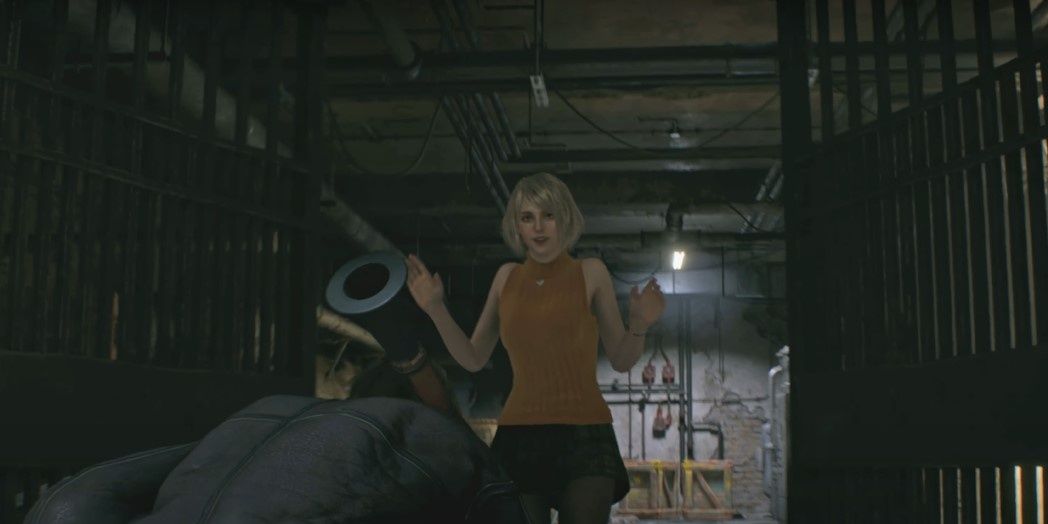 Ashley Opens the Gates in Resident Evil 4 Remake