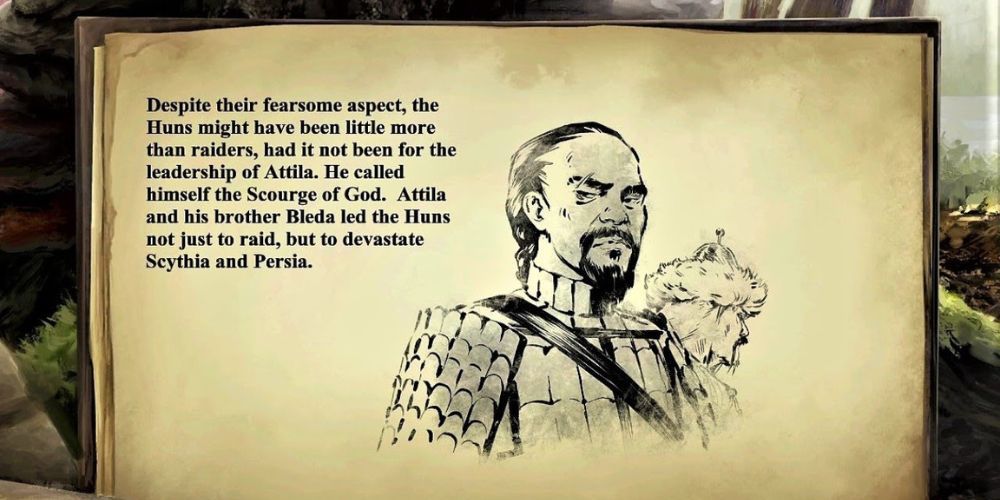 Atilla the Hun portrait from Age of Empires 2: Definitive Edition.