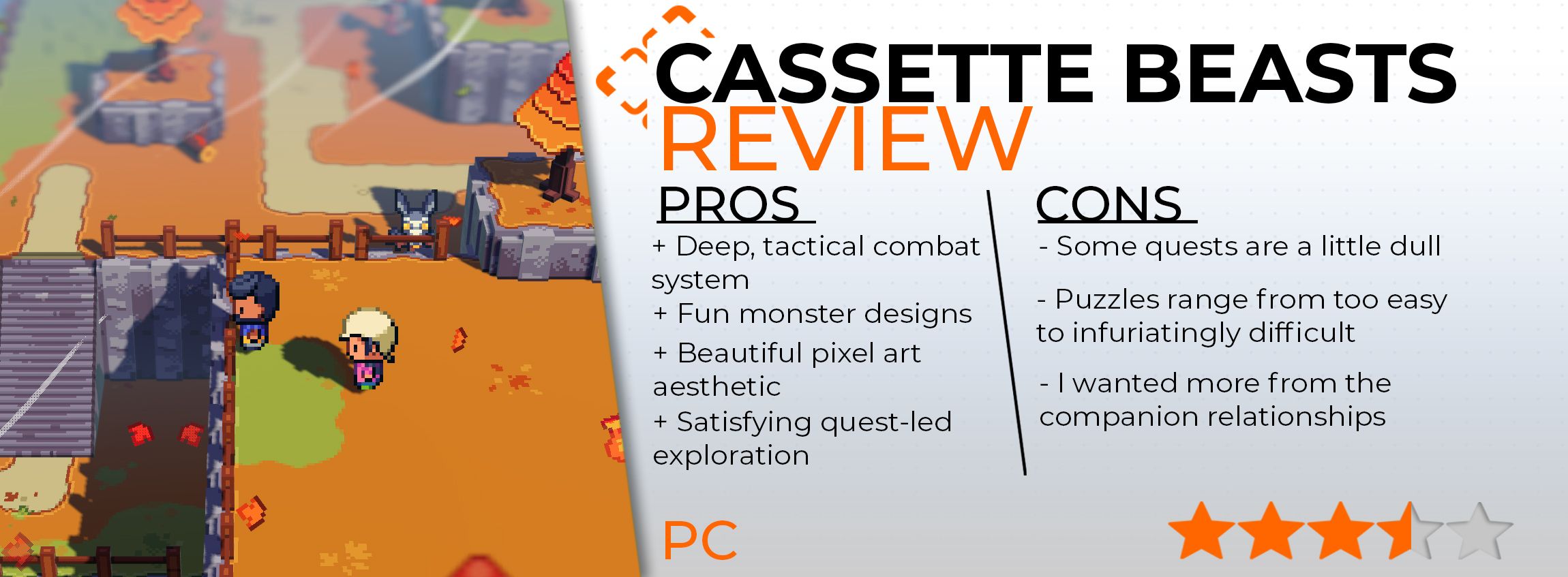Cassette Beasts review card