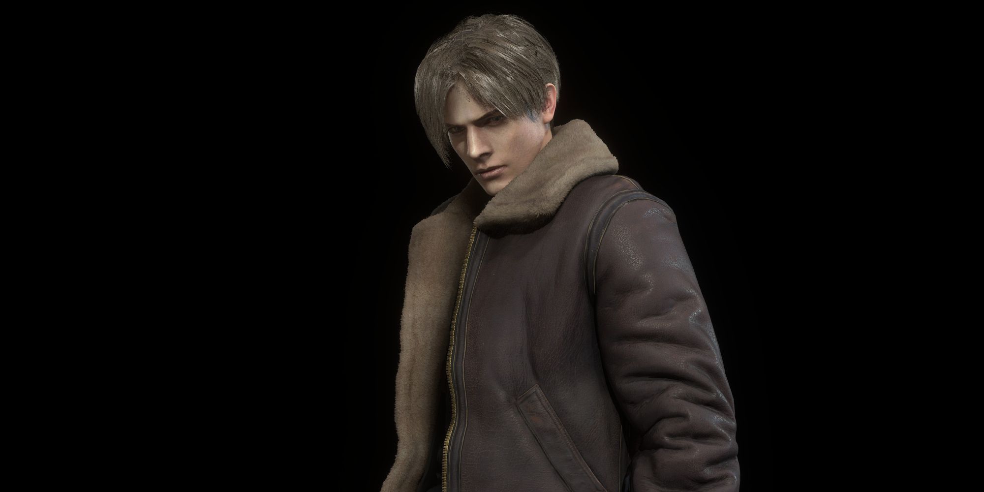 Leon in his classic RE4 2005 Jacket