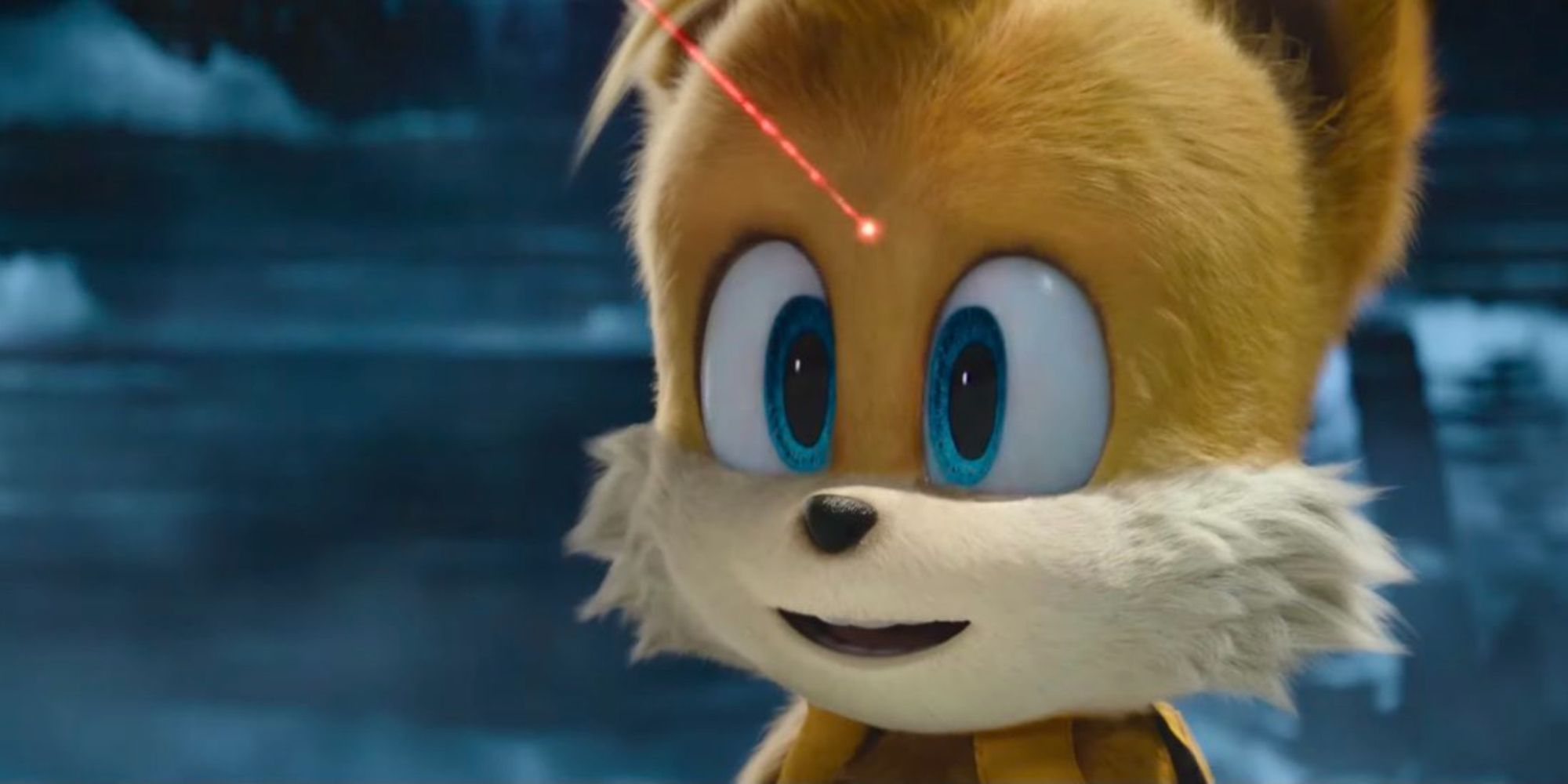 tails with a laser pointed at his head in sonic 2