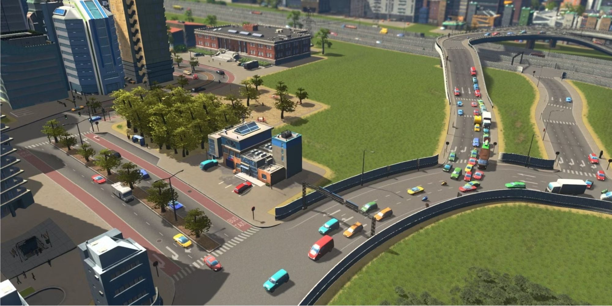 Traffic in Cities Skylines