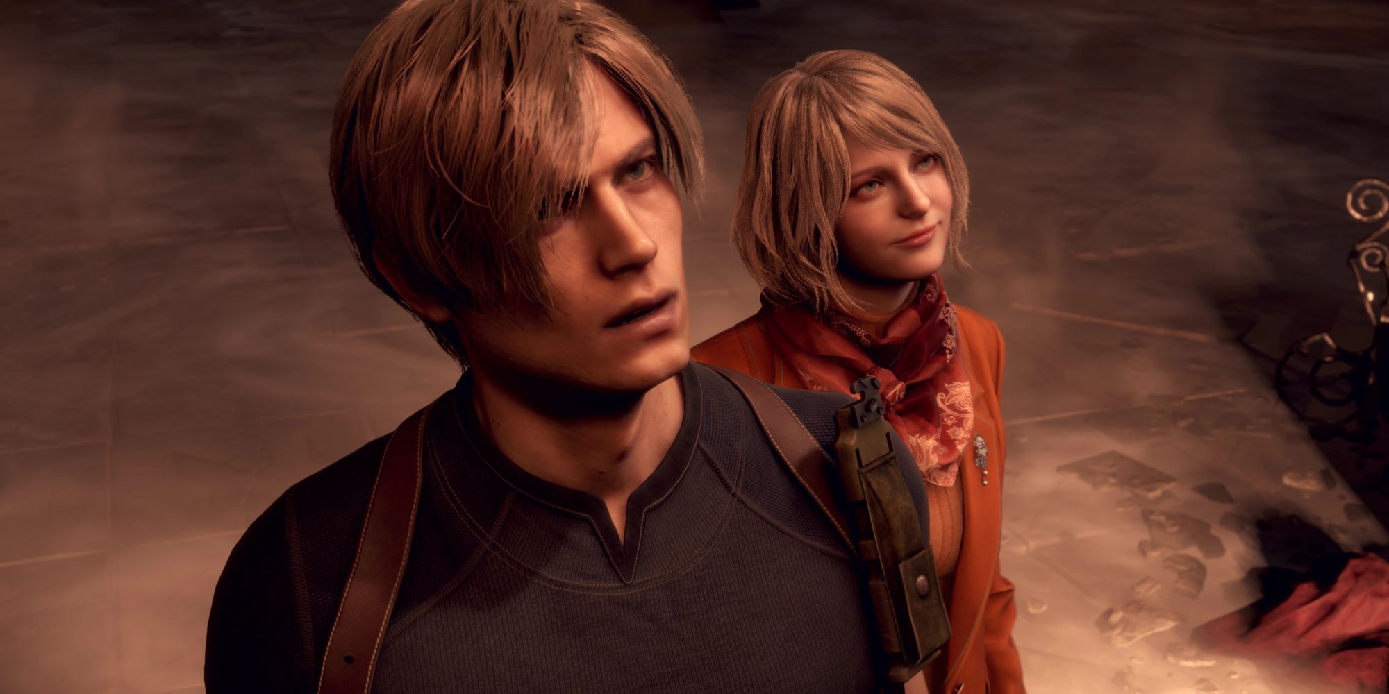 leon and ashley in resident evil 4 remake