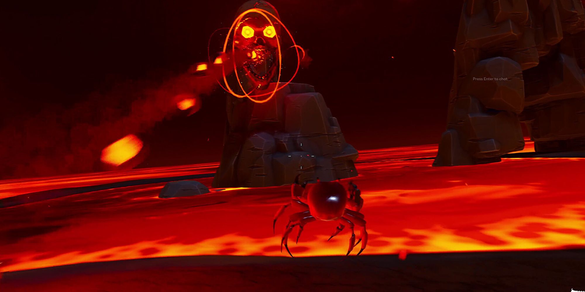 Crab Champions - gameplay screenshot lava