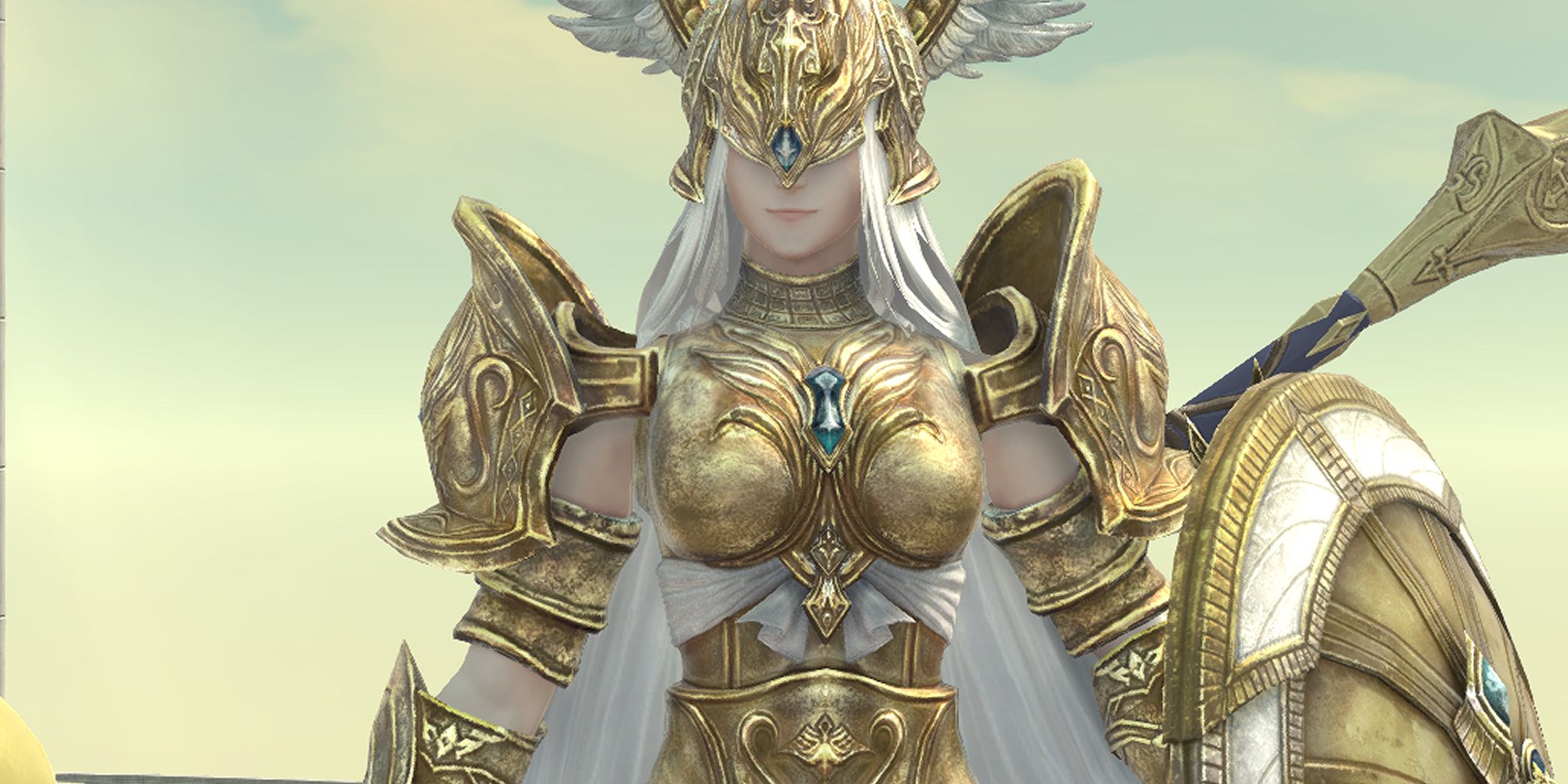 An image of the goddess Halone, The Fury, a boss from Final Fantasy 14.