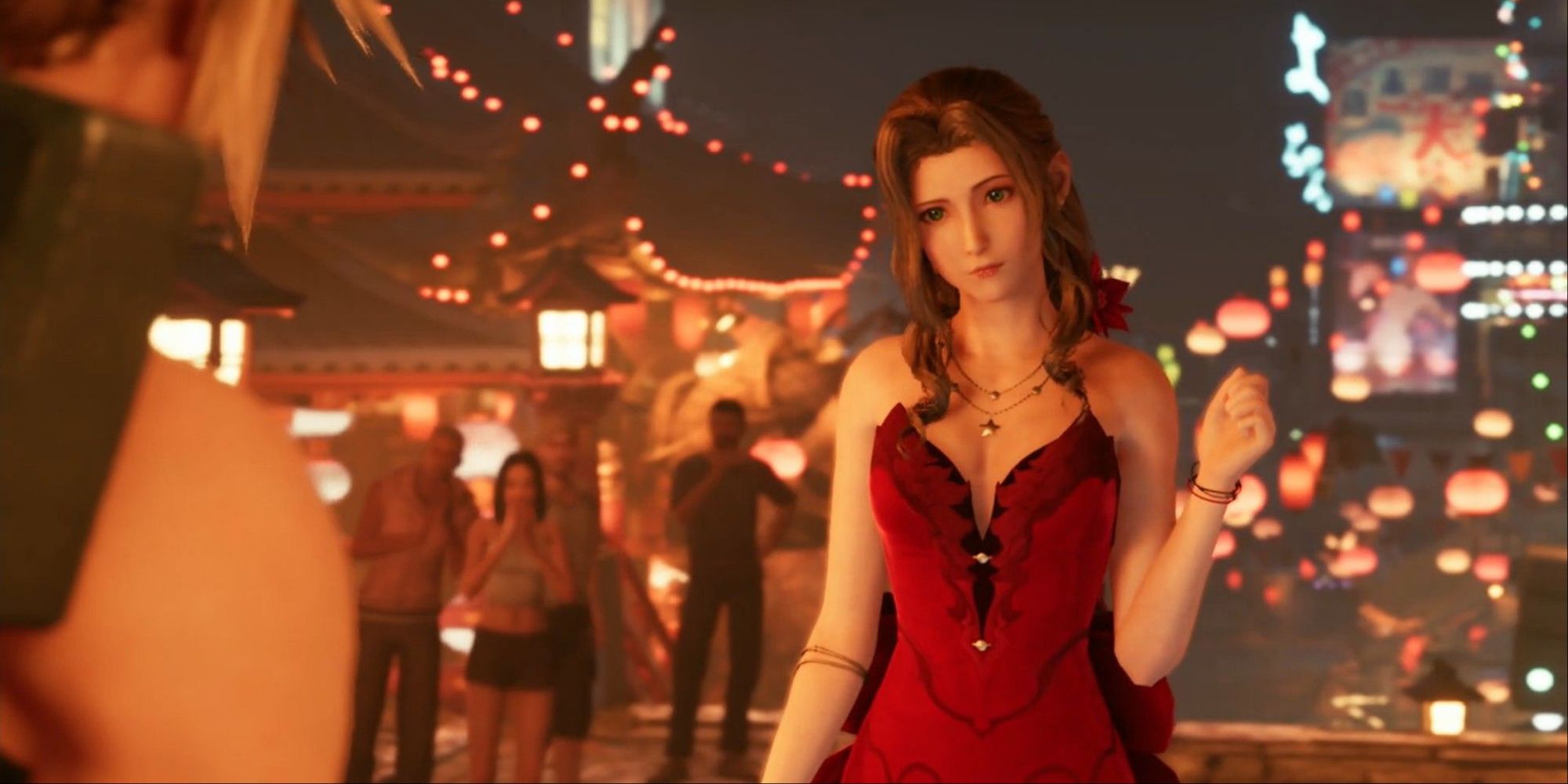 Final Fantasy 7 Remake - Aerith in her red dress