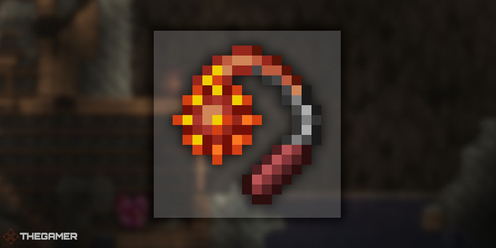 Flaming Mace From Terraria