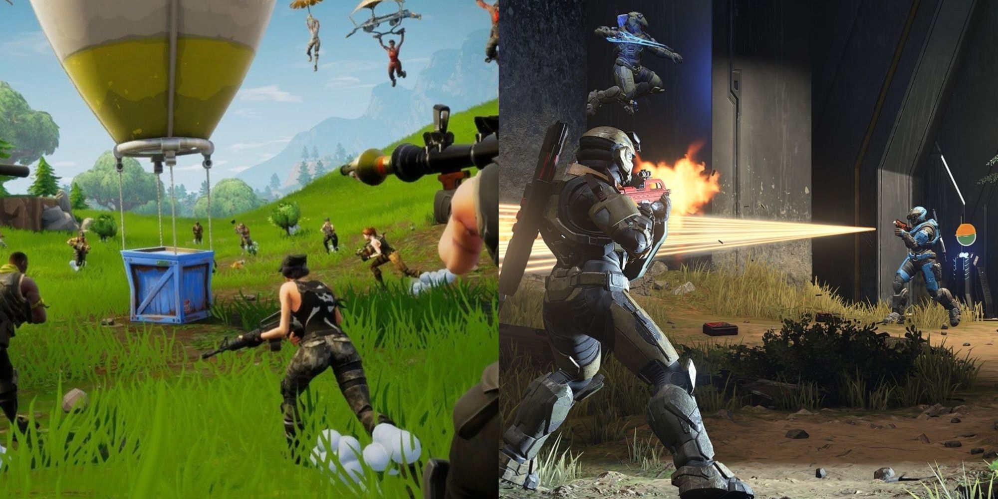 Free Games On Xbox Series XS Featured Split Image Fortnite And Halo Infinite