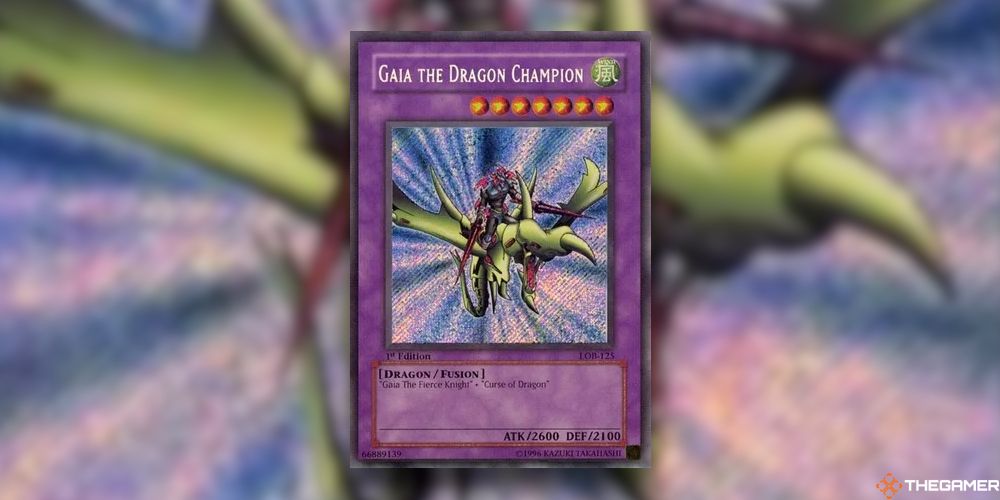 Gaia The Dragon Champion card from YuGiOh